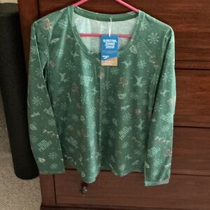 Brooks Women's Green Graphic Long Sleeve Top